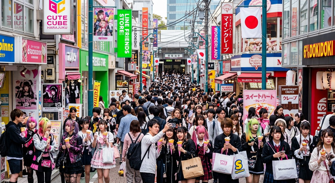 Harajuku Youth Fashion and Creative Street Style